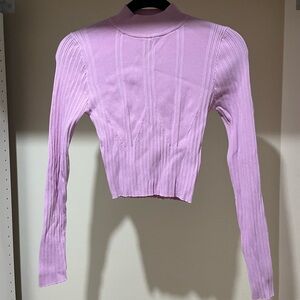 Forever 21 Cropped Long Sleeve Top
